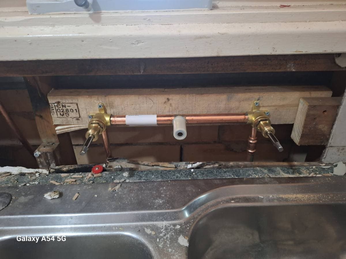Copper tapware installed in an Adelaide kitchen