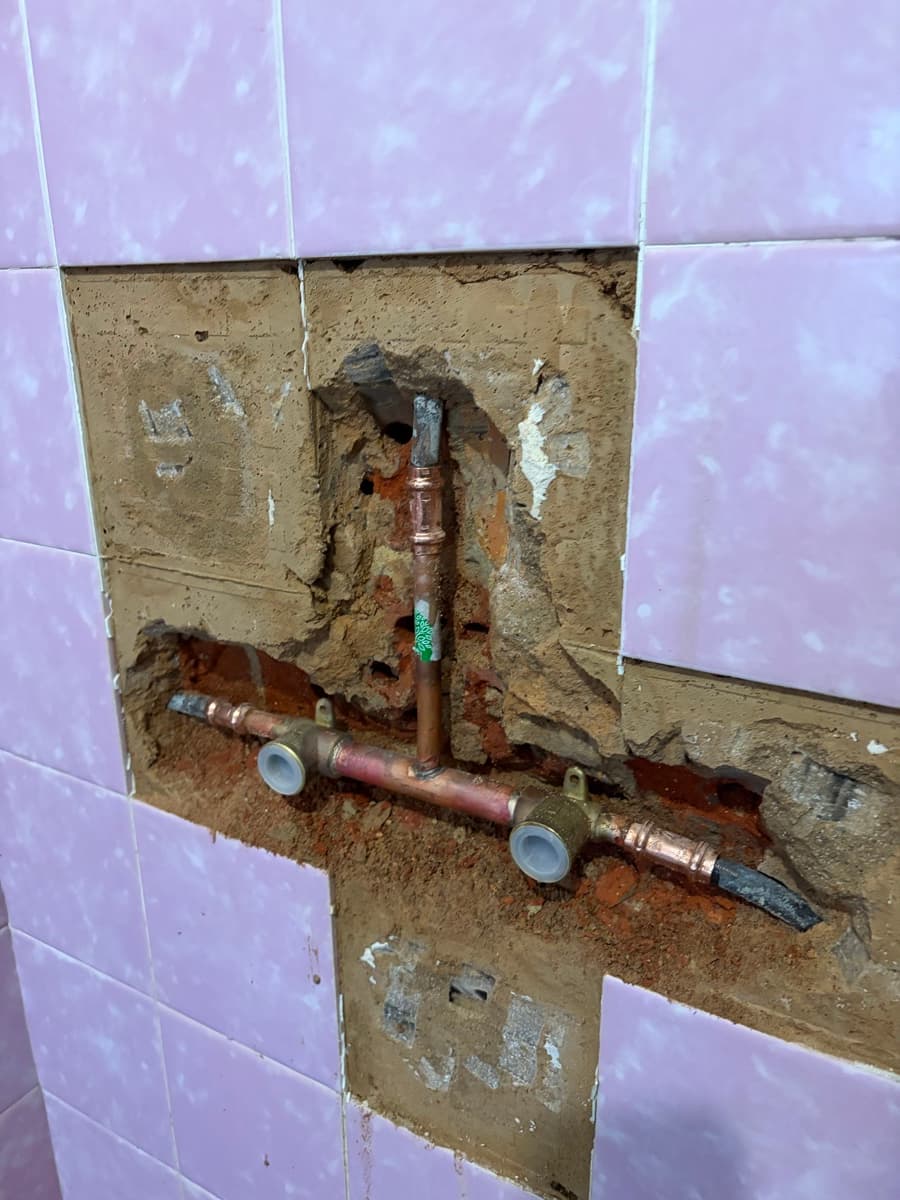 Shower tapware breach piece renewed